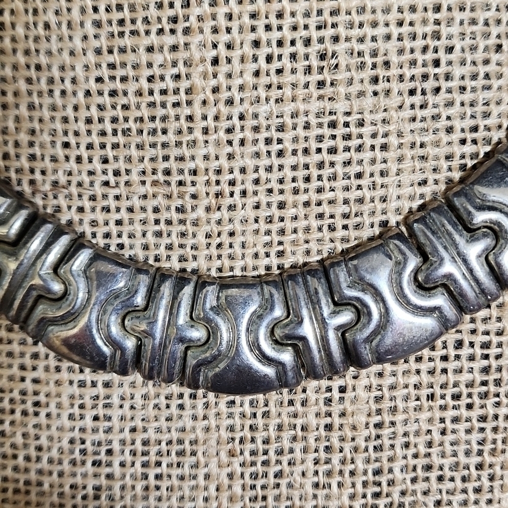 VINTAGE 90's chunky statement necklace - Picture 2 of 5
